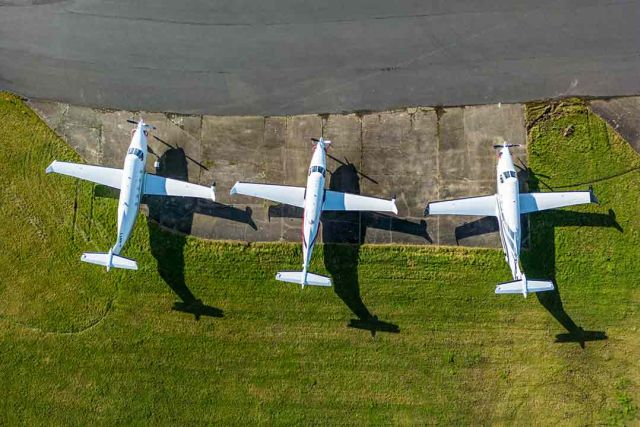 Fairoaks Airport Business Park arial view